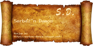 Serbán Damos névjegykártya